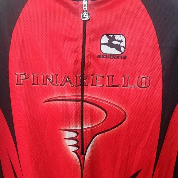 Red and Black Men's Cycling Shirt - Picture 2 of 7